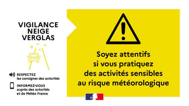 Lire la suite à propos de l’article Département de la Loire en vigilance «ORANGE» neige verglas