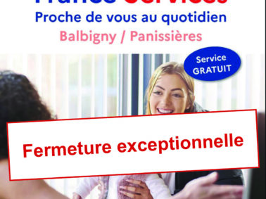 Fermeture exceptionnelle de France service Panissières