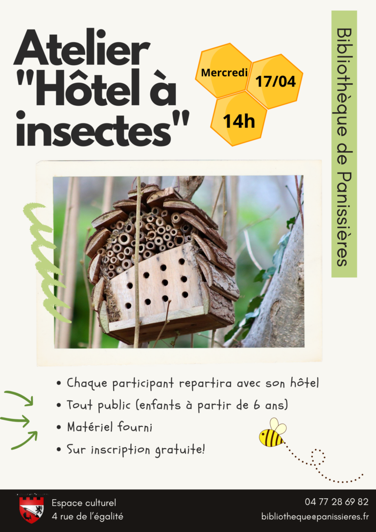 Lire la suite à propos de l’article 🐞 Atelier “Hôtel à insectes” 🐝
