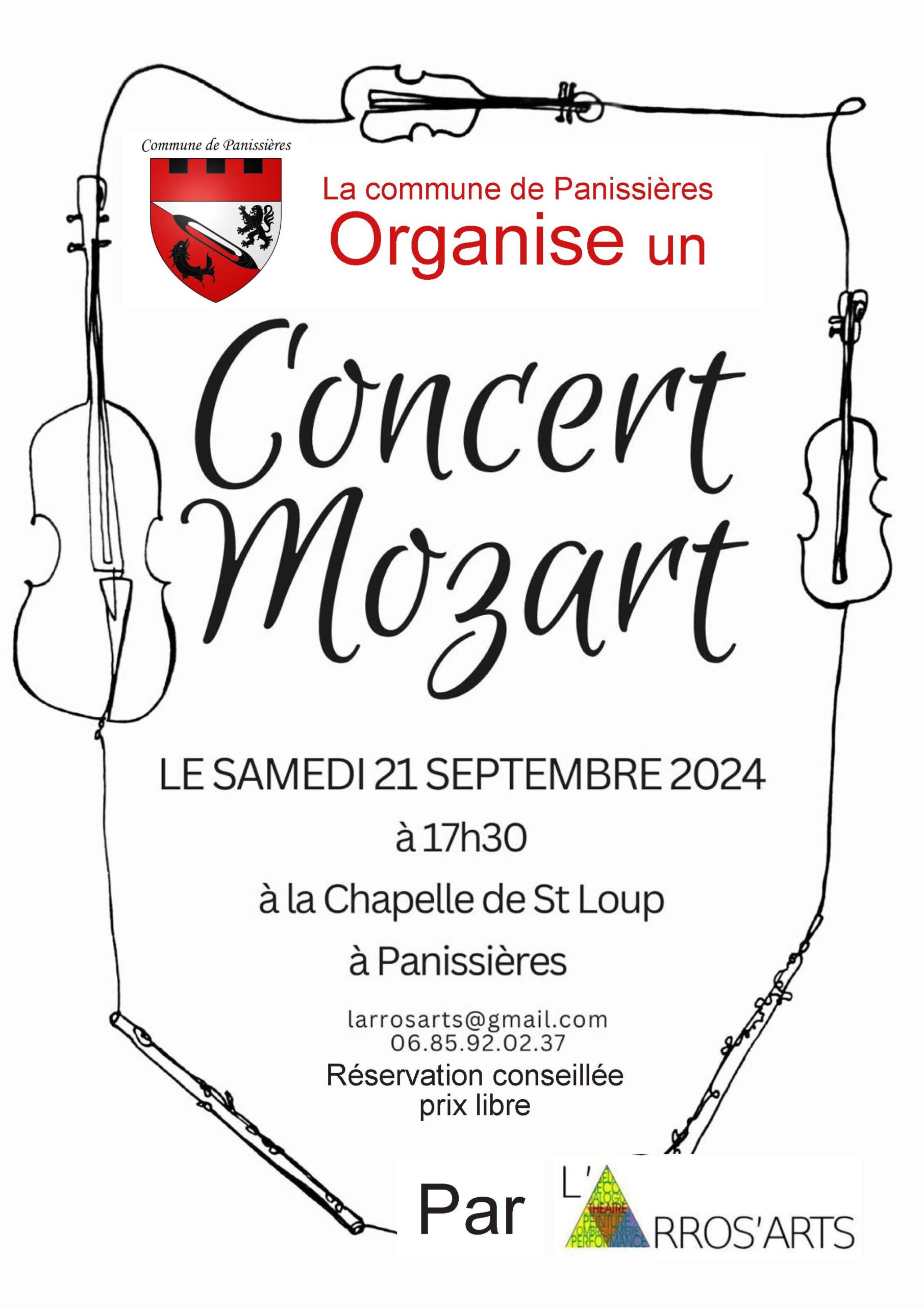 You are currently viewing Concert Mozart chapelle St Loup