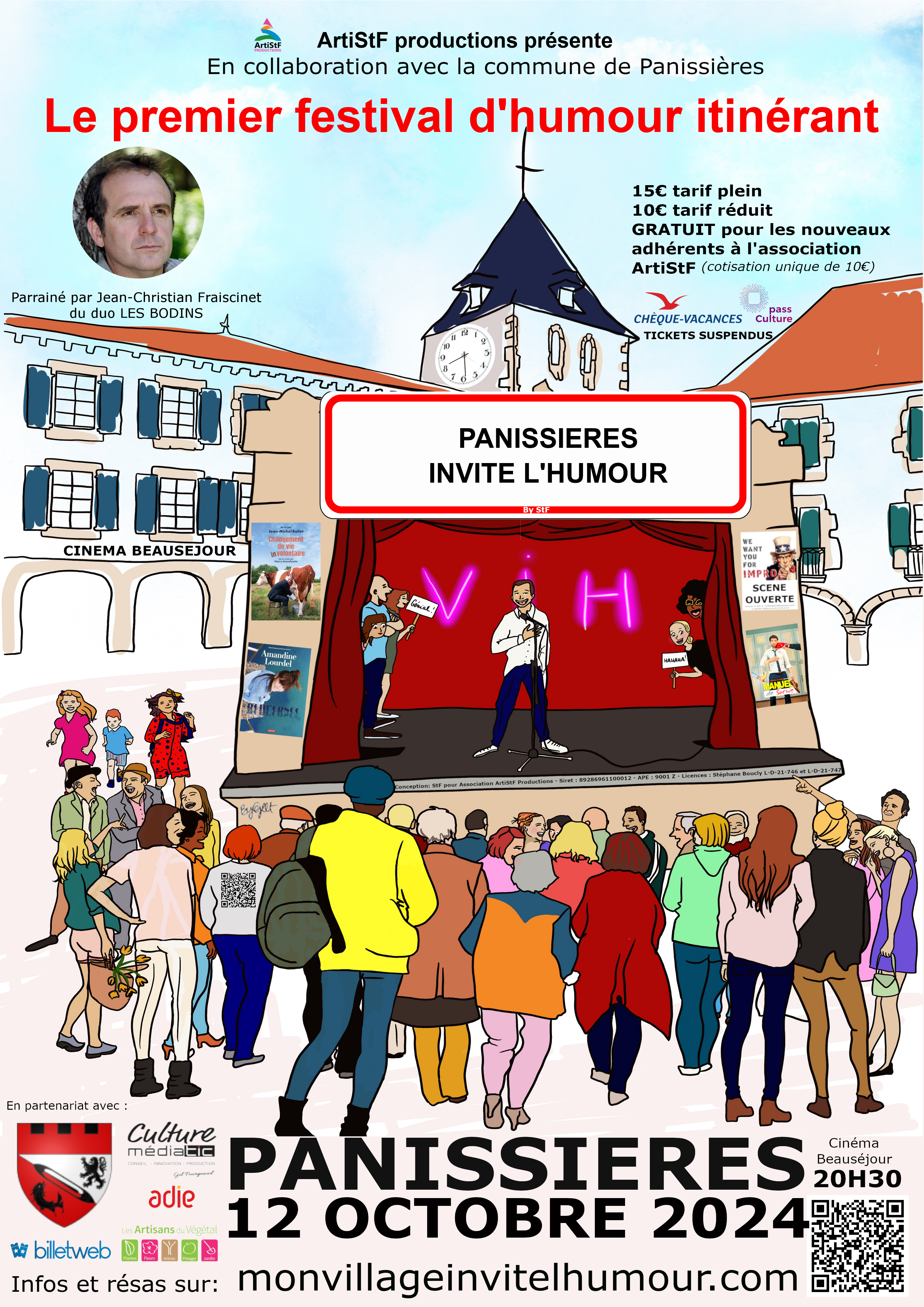 You are currently viewing 12 octobre : PANISSIERES INVITE L’HUMOUR