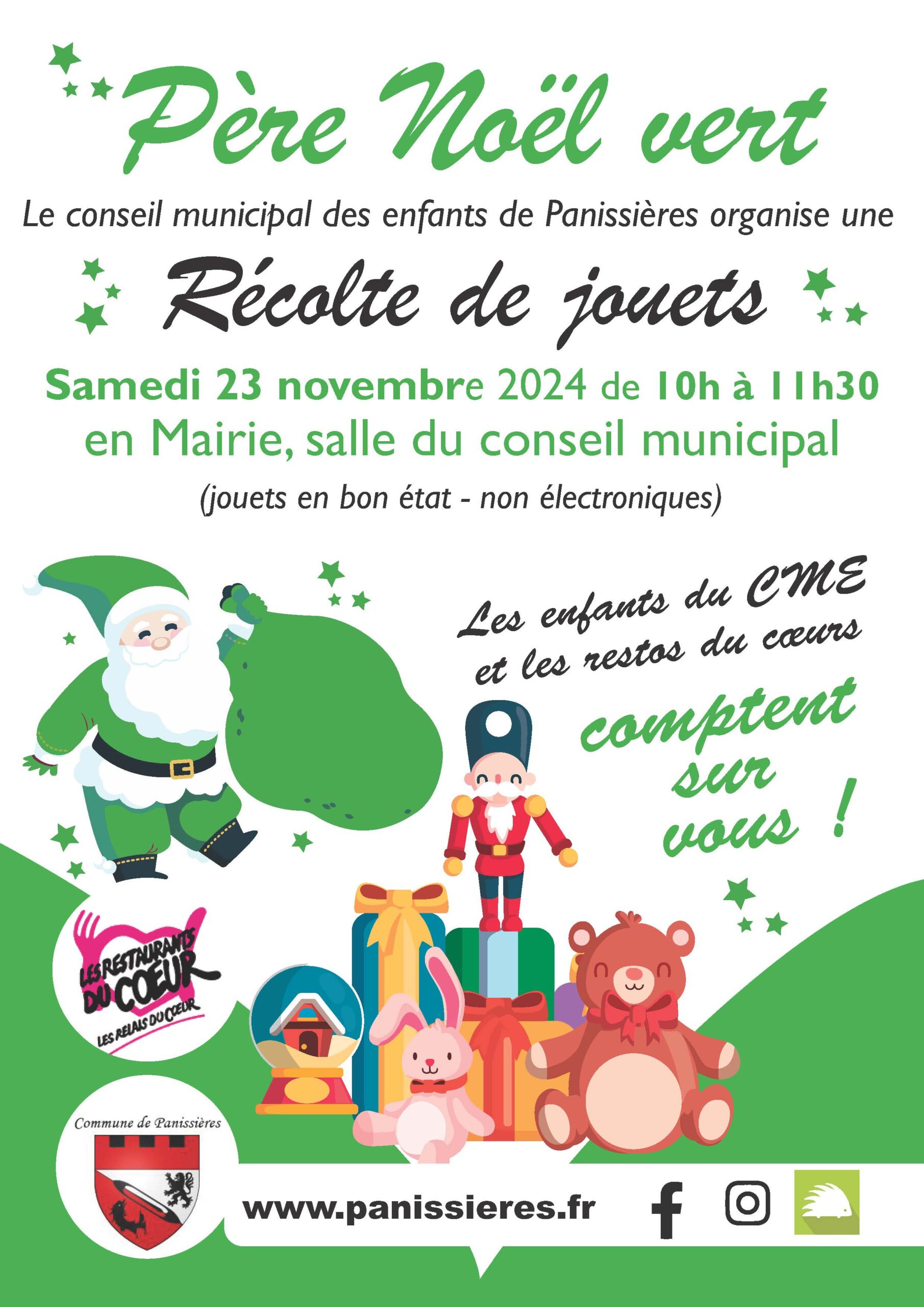 You are currently viewing Récolte de jouets du Père-Noël Vert