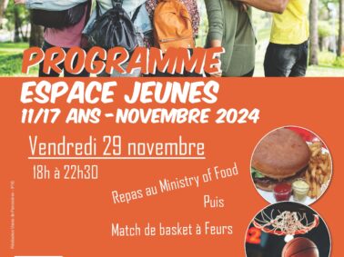 Espace jeunes : sortie le 29 novembre !