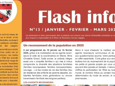 Le Flash info de janvier, février et mars 2025