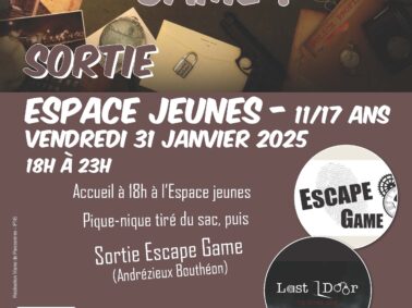 Espace jeunes : sortie le 31 janvier !