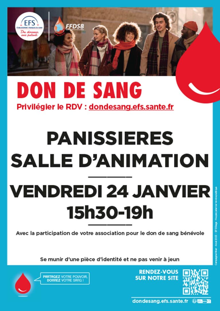 Lire la suite à propos de l’article Don de sang à Panissières