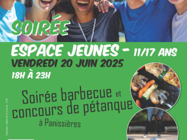 Espace jeunes : soirée le 20 juin !