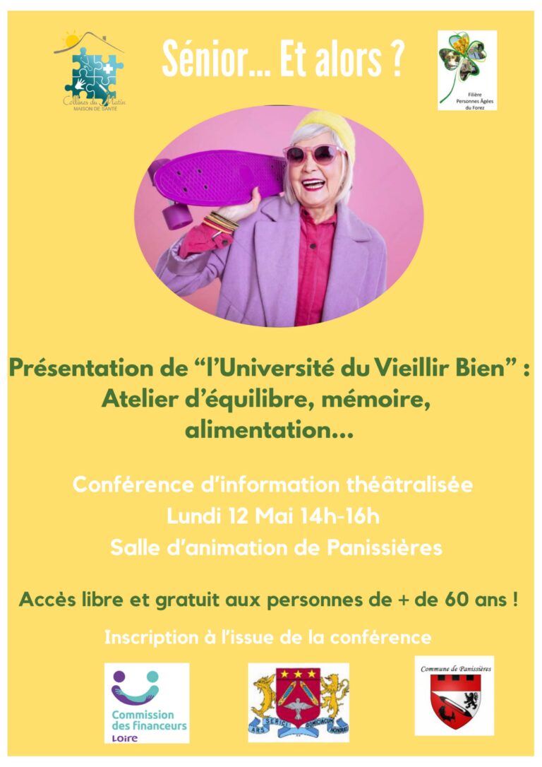 Lire la suite à propos de l’article Conférence sur « l’Université du Vieillir Bien »