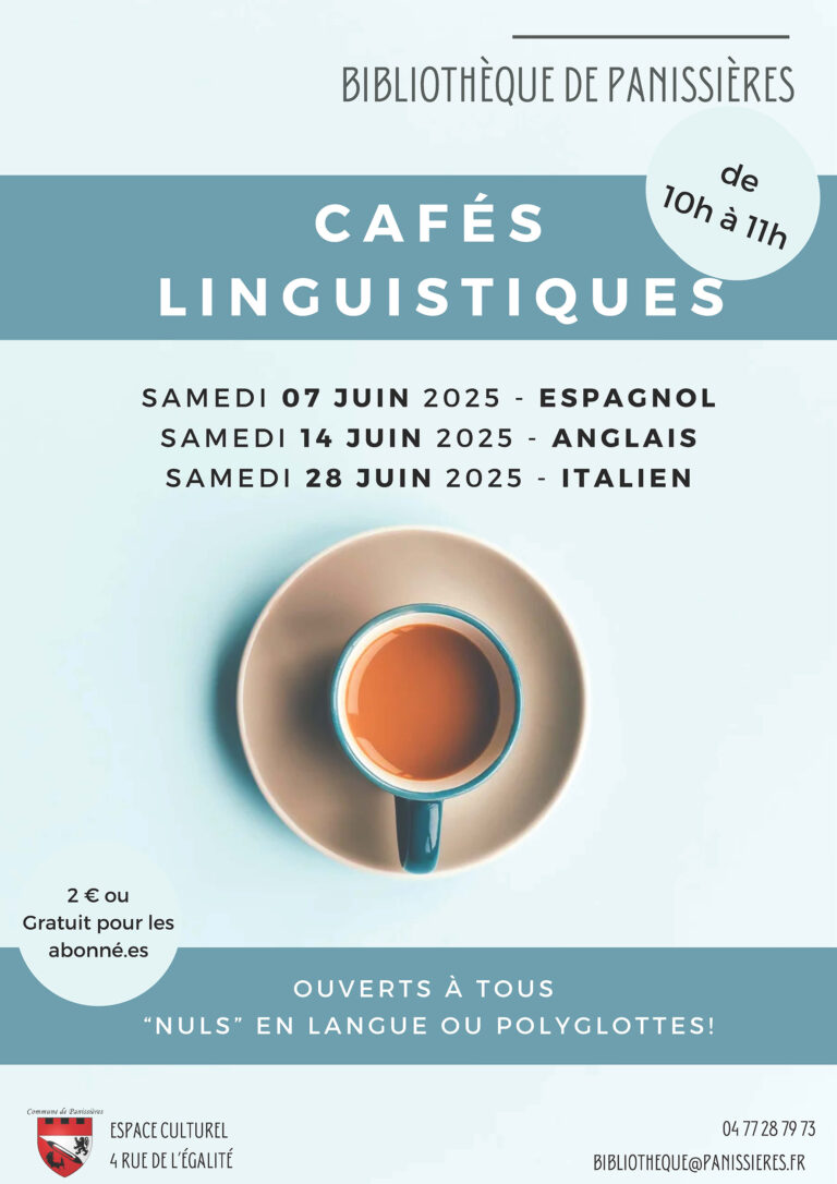 Lire la suite à propos de l’article Les prochains cafés linguistiques à la bibliothèque !