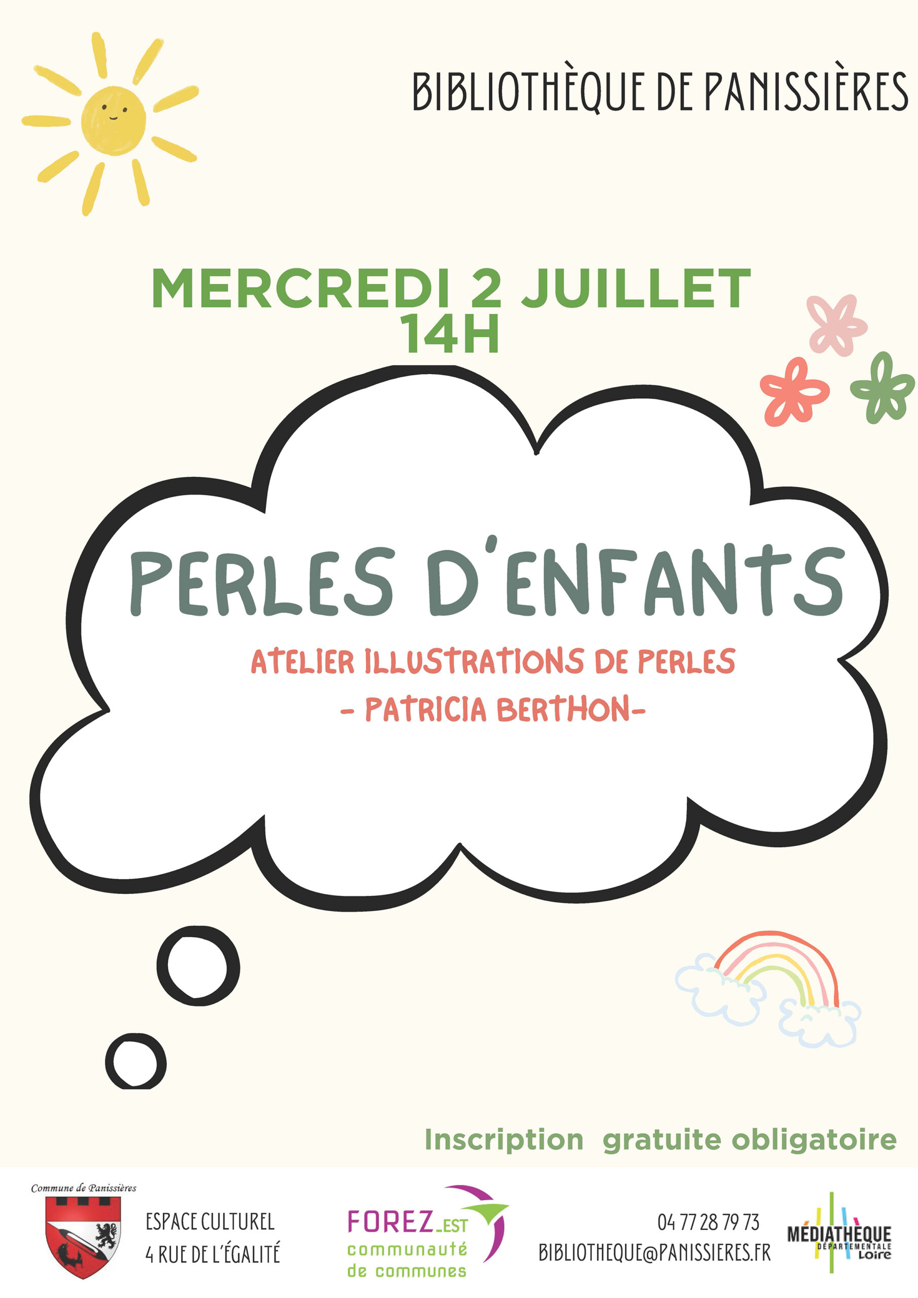 Lire la suite à propos de l’article Atelier illustrations perles à la bibliothèque
