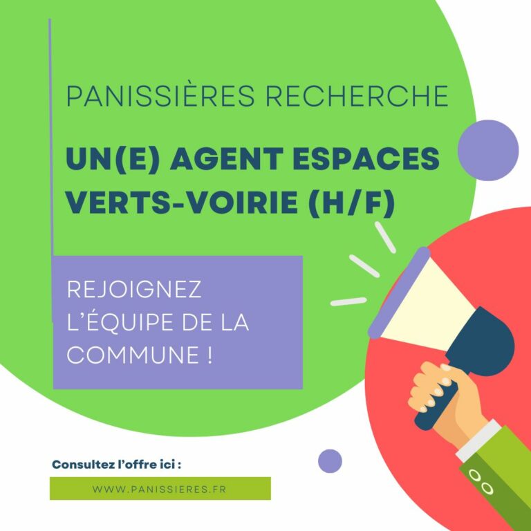 Lire la suite à propos de l’article Panissières recherche un(e) Agent Espaces verts-Voirie (H/F)
