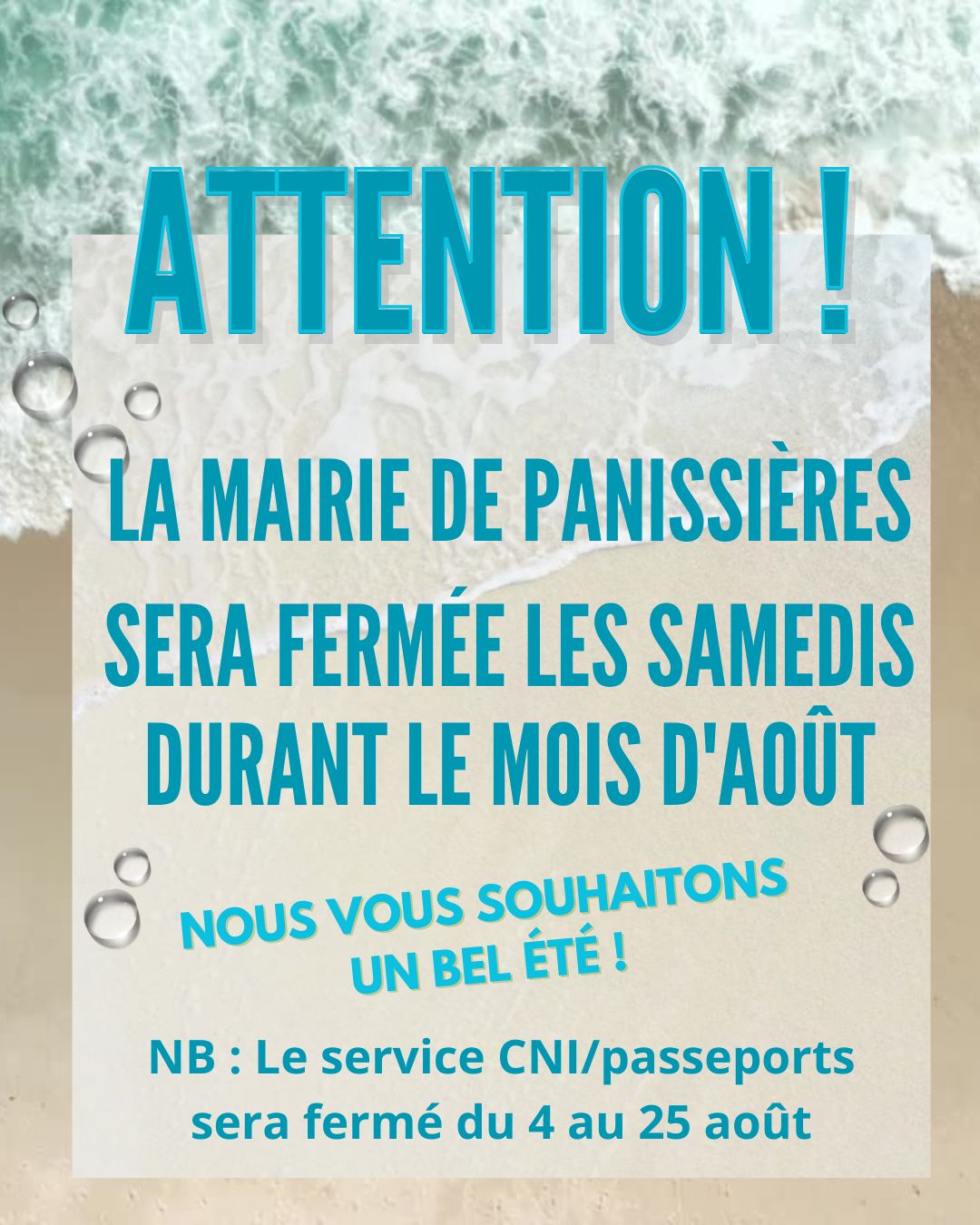You are currently viewing Mairie fermée les samedis en août