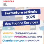FERMETURE ESTIVALE FRANCE SERVICES