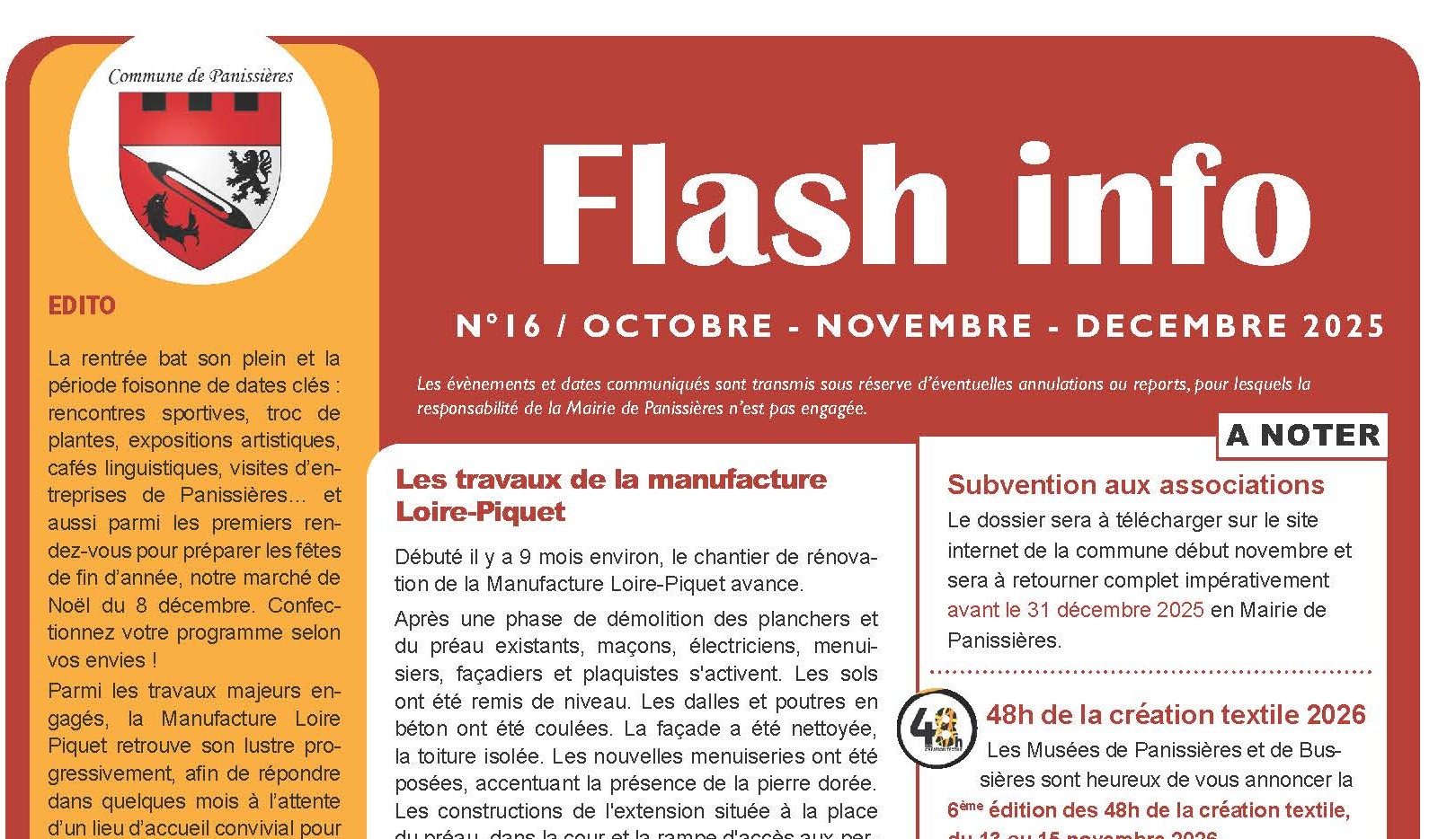 You are currently viewing Le nouveau Flash info est paru !