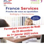 Fermeture France services pour les vacances de Noël