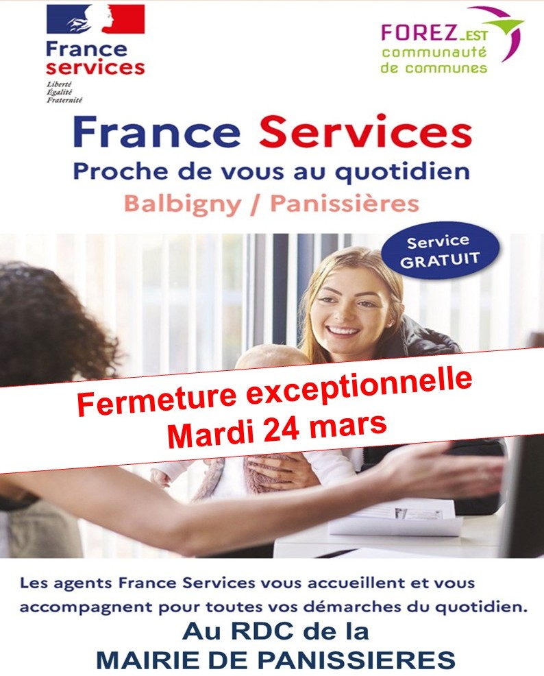 You are currently viewing FERMETURE exceptionnelle FRANCE SERVICES