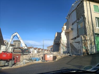 Démolition en cours de « l&rsquo;ilot Dutel »