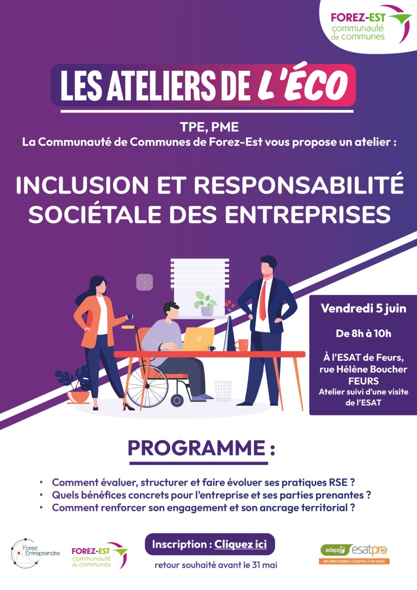 You are currently viewing Information Forez-Est : Les ateliers de l&rsquo;éco