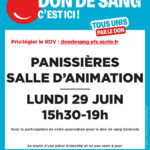 Don de sang à Panissières le 29/06