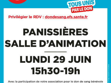 Don de sang à Panissières le 29/06