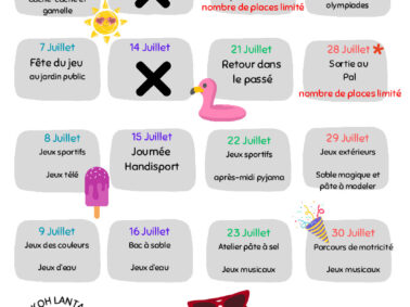 Inscriptions activités d&rsquo;été enfants