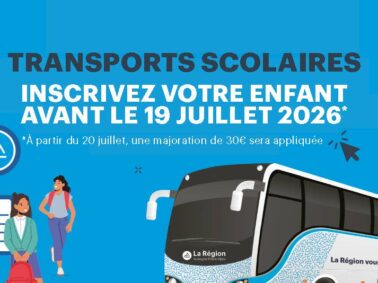 Information de la Région : inscriptions transports scolaires