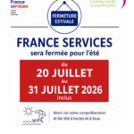 FERMETURE ESTIVALE FRANCE SERVICES