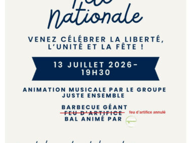 Informations festivités de ce week-end à Panissières