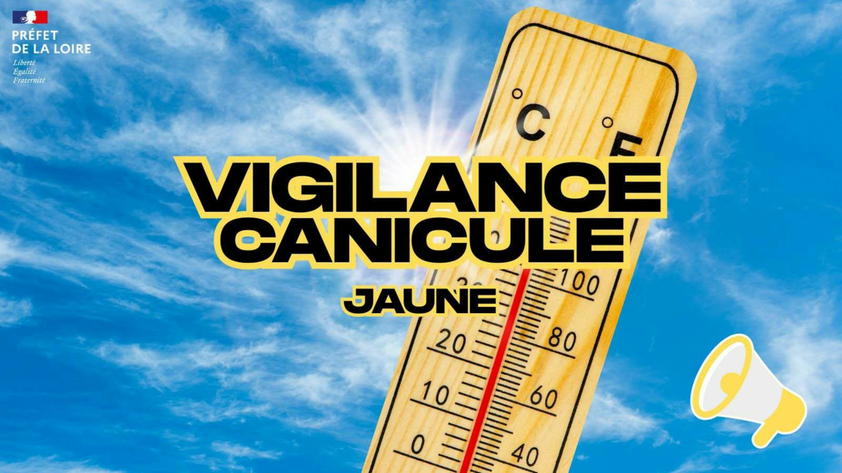 Lire la suite à propos de l’article Loire en vigilance jaune canicule ce mardi 28 juillet 12h