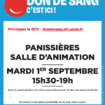 Don de sang à Panissières : 1er septembre