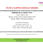 Fin de l'alerte canicule orange – Horaires déchèteries