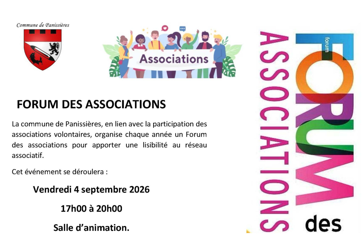 Lire la suite à propos de l’article Vendredi 4 septembre : Forum des associations