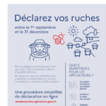 Déclaration de détention et d'emplacement des ruches