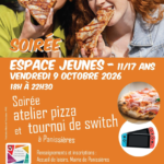 Espace jeunes : soirée le 9 octobre !